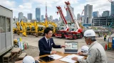 経営事項審査における建設機械の加点要件と証明書類の解説図