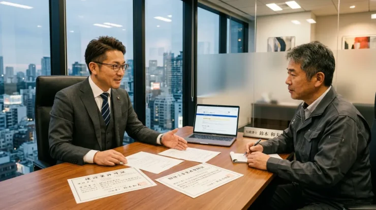 解体工事業の建設業許可と解体工事業登録の違いを比較表で解説する行政書士