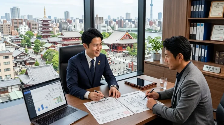 東京都台東区で建設業許可申請書類と工事注文書を精査する行政書士